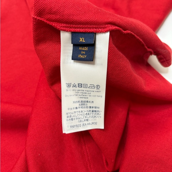 Louis Vuitton‎ Red Logo 
Embroidered Cotton 
Pique Polo T-Shir
Second hand - Picture 5 of 7